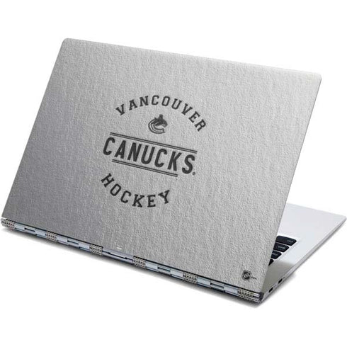 NHL Vancouver Canucks Black Text Yoga 910 2-in-1 14in Touch-Screen Skin
